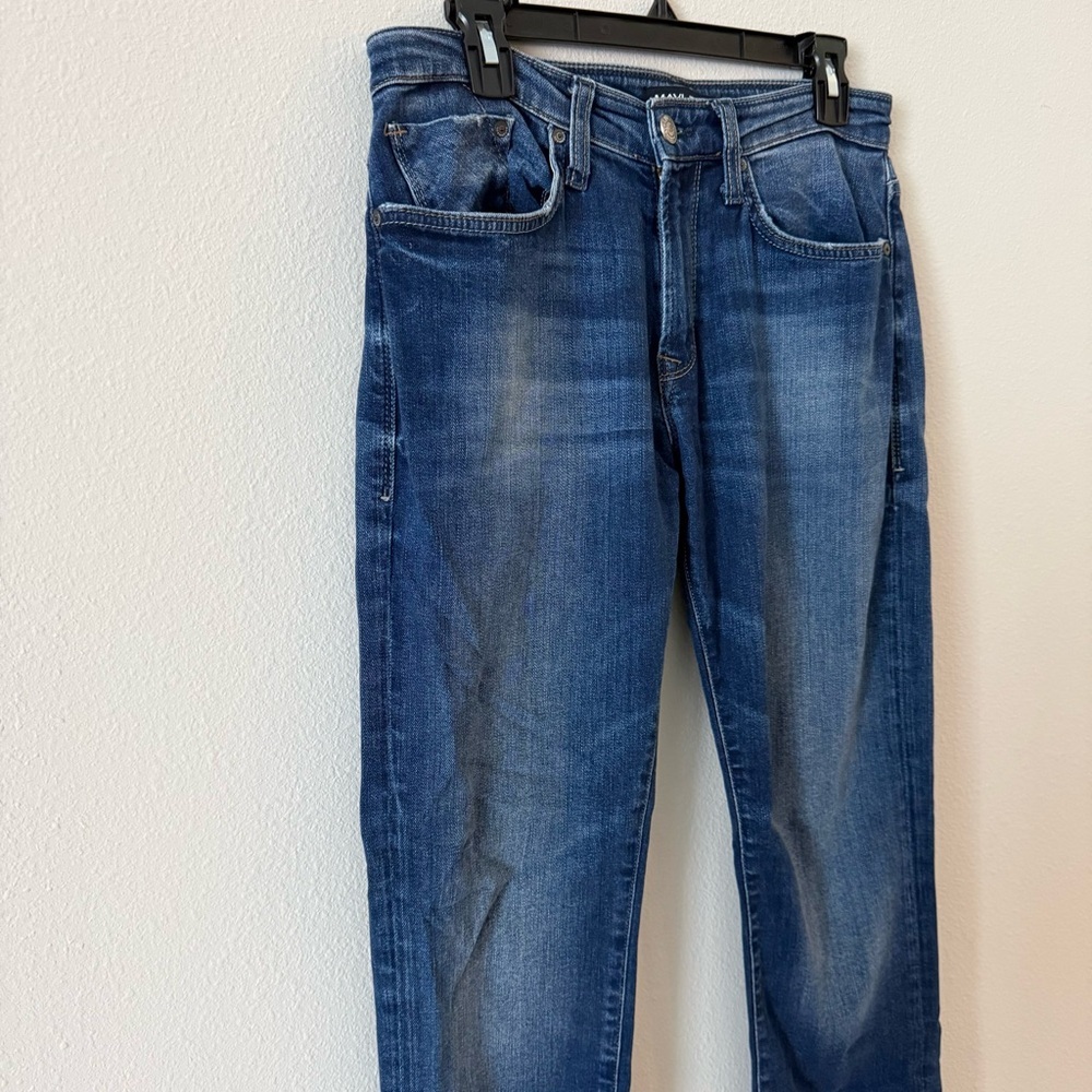 Mavi Deep Blue Marcus Slim Straight Leg Jeans - Picture 2 of 7